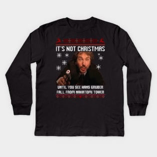 Die Hard Hans Gruber Kids Long Sleeve T-Shirt